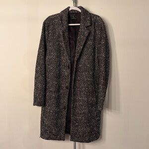 Urban Outfitters Black and White Wool Coat